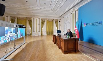 Президент Ильхам Алиев в формате видеоконференции принял участие в саммите стран Восточного партнерства - ОБНОВЛЕНО