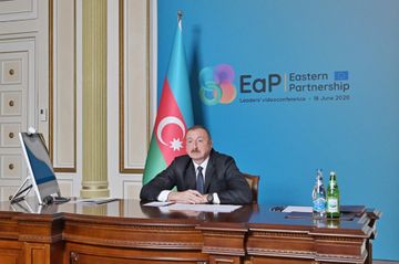 Президент Ильхам Алиев в формате видеоконференции принял участие в саммите стран Восточного партнерства - ОБНОВЛЕНО