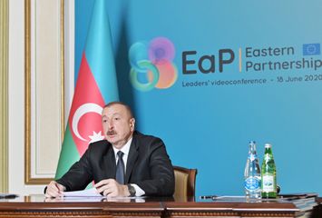 Президент Ильхам Алиев в формате видеоконференции принял участие в саммите стран Восточного партнерства - ОБНОВЛЕНО