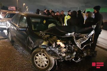 В Баку в результате ДТП пострадали 3 человека - ФОТО - ВИДЕО