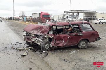 В ДТП в Азербайджане погиб 1 человек, 3 получили травмы - ФОТО