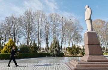 Президент Ильхам Алиев посетил Газахский район