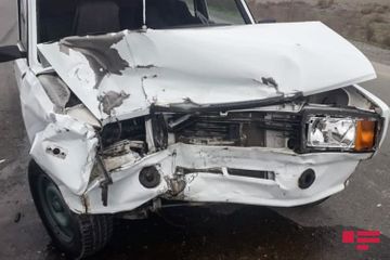 В Кюрдамире столкнулись два автомобиля, пострадали три человека - ФОТО