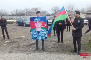 Погибший азербайджанский военнослужащий похоронен в Барде - ФОТО