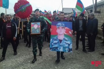 Погибший азербайджанский военнослужащий похоронен в Барде - ФОТО