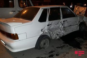 В Мингячевире в ДТП пострадали 4 человека - ФОТО