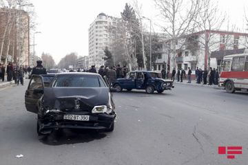 В ДТП в Мингячевире пострадали 3 человека – ФОТО 