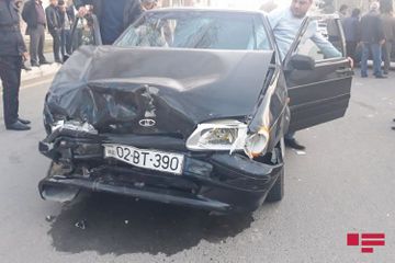 В ДТП в Мингячевире пострадали 3 человека – ФОТО 