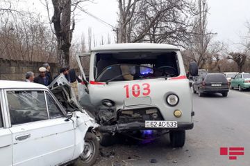 В Загатале автомобиль скорой помощи попал в ДТП, есть пострадавшие – ФОТО 