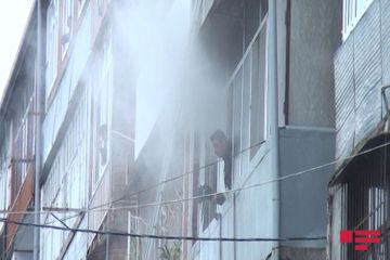 В Лянкяране в жилом доме произошел пожар, эвакуированы 20 человек