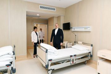 Президент Ильхам Алиев принял участие в открытии медицинского учреждения «Ени клиника» в Баку - ОБНОВЛЕНО-1