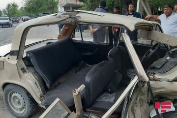 В Гёйчае столкнулись два автомобиля, есть погибший и раненые - ОБНОВЛЕНО