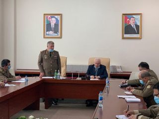 В МЧС состоялось оперативное совещание, посвященное тушению пожара в EuroHome