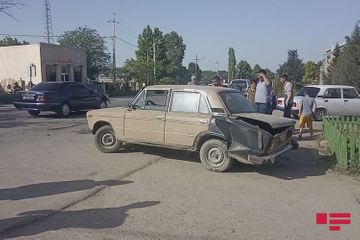 В Агдаме произошло ДТП, пострадали 2 человека - ФОТО