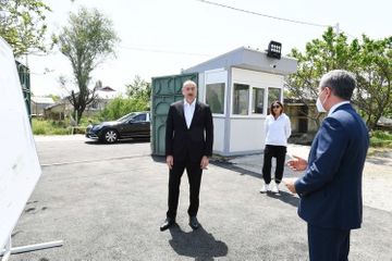Президент Ильхам Алиев ознакомился с работой, проводимой в рамках реконструкции святилища Пирсаат Баба в Шамахы - ОБНОВЛЕНО