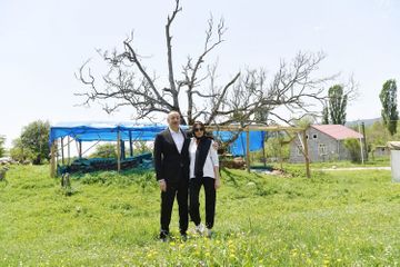 Президент Ильхам Алиев побывал в святилище Пир Омара Султана - ОБНОВЛЕНО