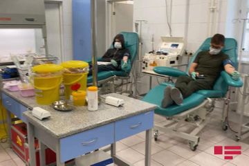 Российское представительство Фонда Гейдара Алиева провело в Москве донорскую акцию для больных коронавирусом  - ФОТО