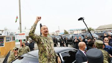 Президент Ильхам Алиев и первая леди Мехрибан Алиева побывали в Физули и Джабраиле - ОБНОВЛЕНО-1