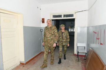 Президент Ильхам Алиев и первая леди Мехрибан Алиева побывали в Физули и Джабраиле - ОБНОВЛЕНО-1