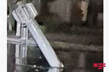 Одна из выпущенных ВС Армении ракет упала перед Мингячевирской ТЭС  - ФОТО - ВИДЕО