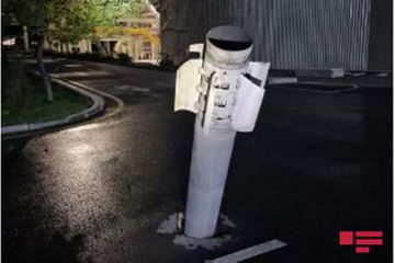 Одна из выпущенных ВС Армении ракет упала перед Мингячевирской ТЭС  - ФОТО - ВИДЕО