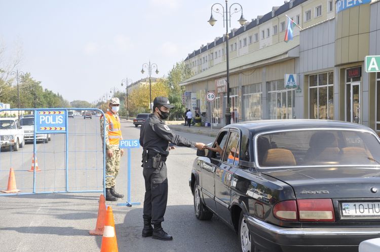 В Сабирабаде в связи с коронавирусом установлены 9 стационарных постов