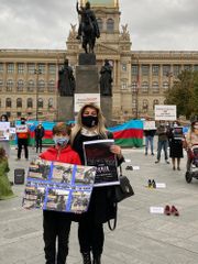 В Праге проведена акция в знак протеста против армянского вандализма - ФОТО