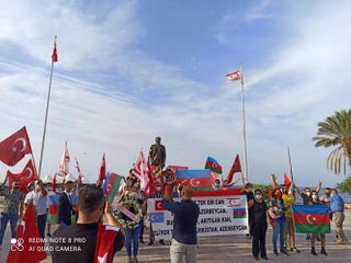 В Турецкой Республике Северного Кипра проведен митинг в поддержку Карабаха – ФОТО 