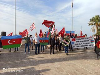 В Турецкой Республике Северного Кипра проведен митинг в поддержку Карабаха – ФОТО 
