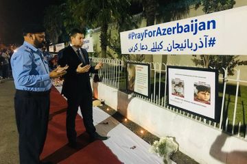В Пакистане в анклаве, где находятся посольства зарубежных стран, создан уголок в связи с последствиями армянского террора - ВИДЕО - ФОТО