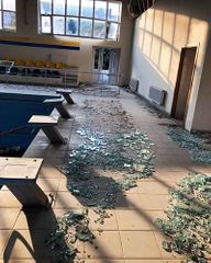 В результате ракетного обстрела армянами Барды нанесен ущерб олимпийскому спортцентру - ФОТО