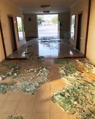 В результате ракетного обстрела армянами Барды нанесен ущерб олимпийскому спортцентру - ФОТО
