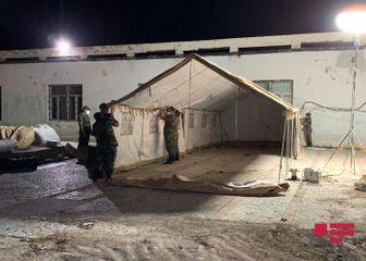 Госкомитет: В пятиэтажном здании санатория Qızıl Qum возникло повреждение  - ФОТО - ОБНОВЛЕНО