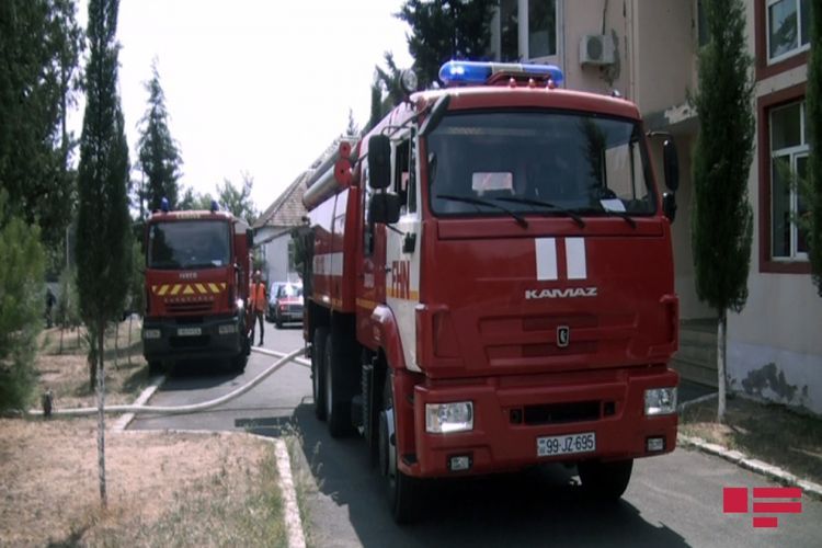 В Масазыре в жилом доме произошел пожар