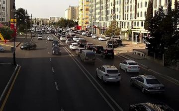 Авария в Баку привела к привела к плотности движения транспорта - ФОТО