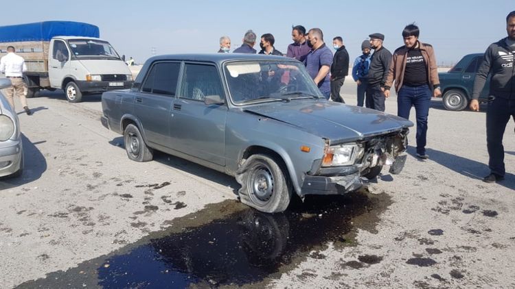 В Уджаре столкнулись 5 автомобилей
