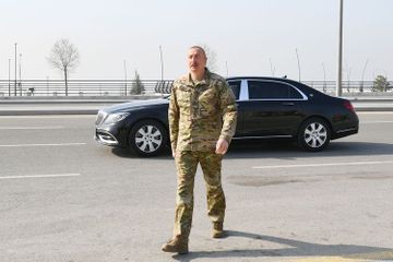 Президент Ильхам Алиев принял участие в открытии Парка военных трофеев в Баку - ОБНОВЛЕНО-1