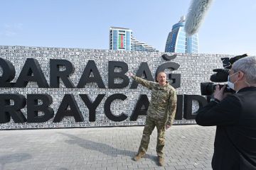 Президент Ильхам Алиев принял участие в открытии Парка военных трофеев в Баку - ОБНОВЛЕНО-1