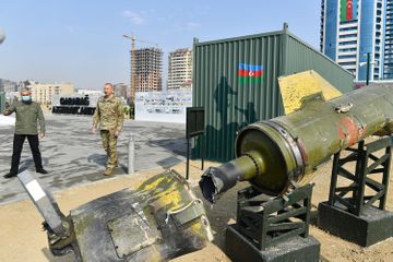 Президент Ильхам Алиев принял участие в открытии Парка военных трофеев в Баку - ОБНОВЛЕНО-1
