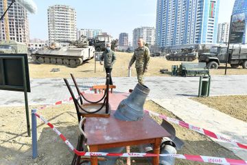 Президент Ильхам Алиев принял участие в открытии Парка военных трофеев в Баку - ОБНОВЛЕНО-1