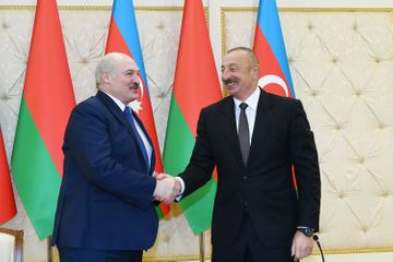Президенты Азербайджана и Беларуси выступили с заявлениями для прессы - ОБНОВЛЕНО