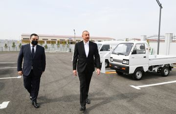 Президент Ильхам Алиев принял участие в открытии Гаджигабульского промышленного квартала - ОБНОВЛЕНО