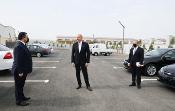 Президент Ильхам Алиев принял участие в открытии Гаджигабульского промышленного квартала - ОБНОВЛЕНО