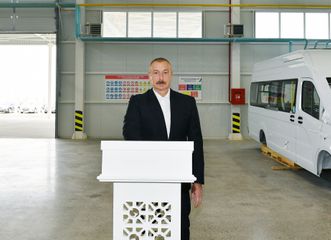 Президент Ильхам Алиев принял участие в открытии Гаджигабульского промышленного квартала - ОБНОВЛЕНО