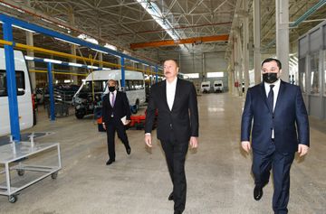 Президент Ильхам Алиев принял участие в открытии Гаджигабульского промышленного квартала - ОБНОВЛЕНО