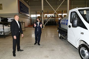 Президент Ильхам Алиев принял участие в открытии Гаджигабульского промышленного квартала - ОБНОВЛЕНО