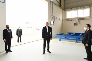 Президент Ильхам Алиев принял участие в открытии Гаджигабульского промышленного квартала - ОБНОВЛЕНО