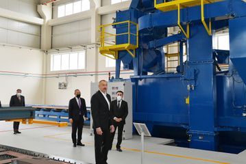 Президент Ильхам Алиев принял участие в открытии Гаджигабульского промышленного квартала - ОБНОВЛЕНО