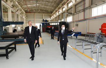 Президент Ильхам Алиев принял участие в открытии Гаджигабульского промышленного квартала - ОБНОВЛЕНО