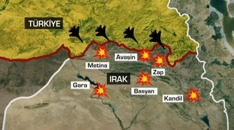 Турция начала широкомасштабную операцию против террористов PKK в Ираке